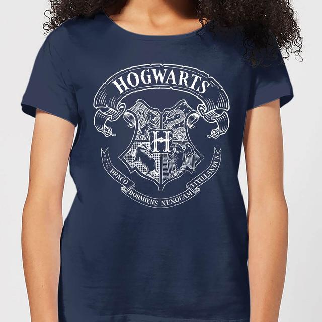 T-Shirt Femme Blason de Poudlard - Harry Potter - Bleu Marine - XL on Productcaster.