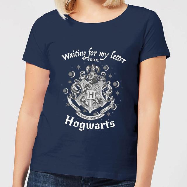 T-Shirt Harry Potter Waiting For My Letter From Hogwarts - Navy - Donna - L on Productcaster.