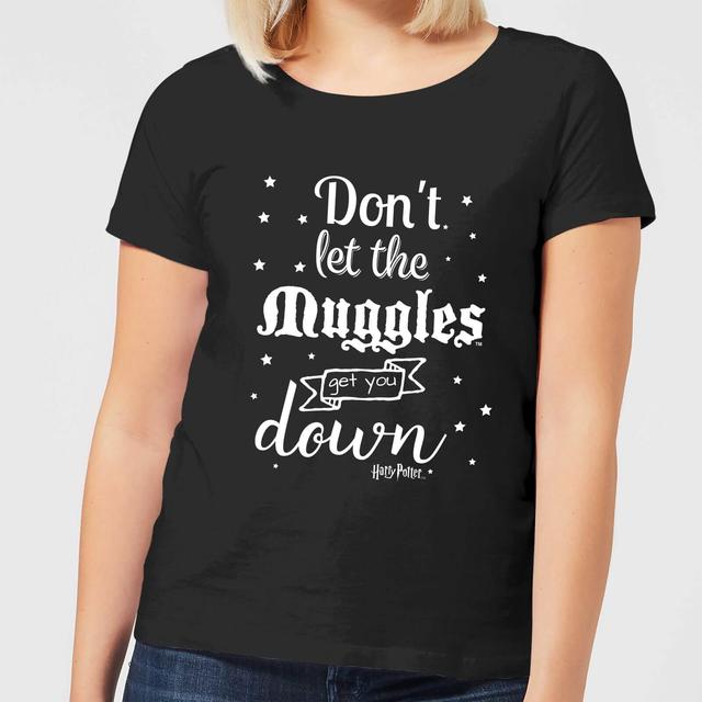 Harry Potter Don't Let The Muggles Get You Down Damen T-Shirt - Schwarz - XL on Productcaster.