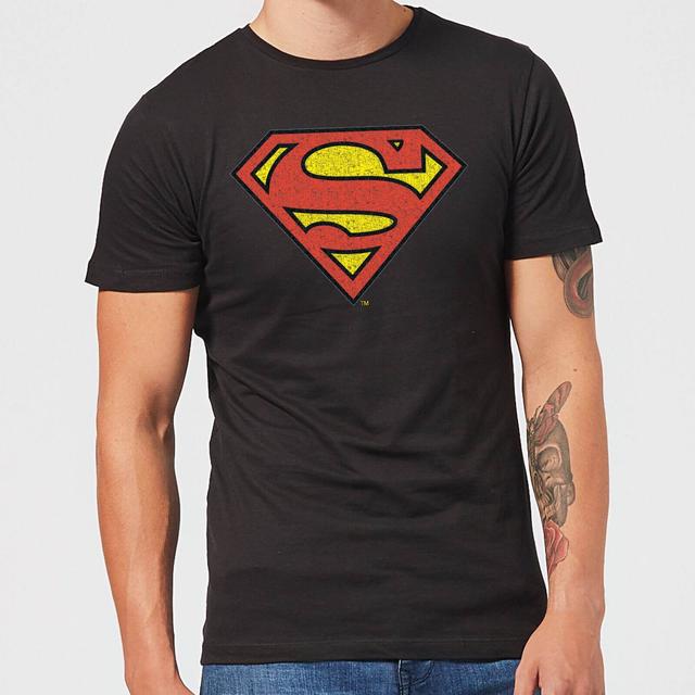 Originals Official Superman Crackle Logo Men's T-Shirt - Black - XL on Productcaster.