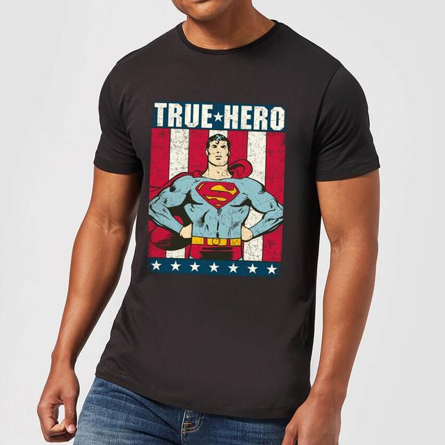 DC Originals Superman True Hero Herren T-Shirt - Schwarz - L on Productcaster.