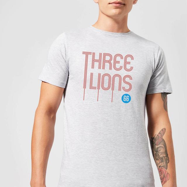 Three Lions Herren T-Shirt - Grau - S - Grau on Productcaster.