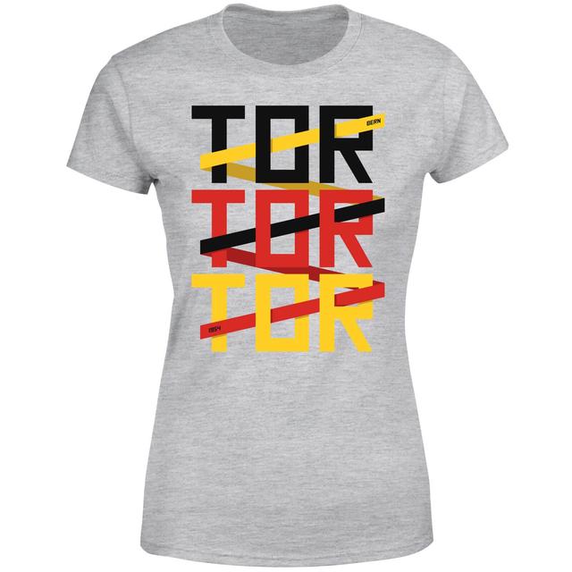 Fussball Weltmeisterschaft TOR TOR TOR Damen T-Shirt - Grau - XXL - Grau on Productcaster.