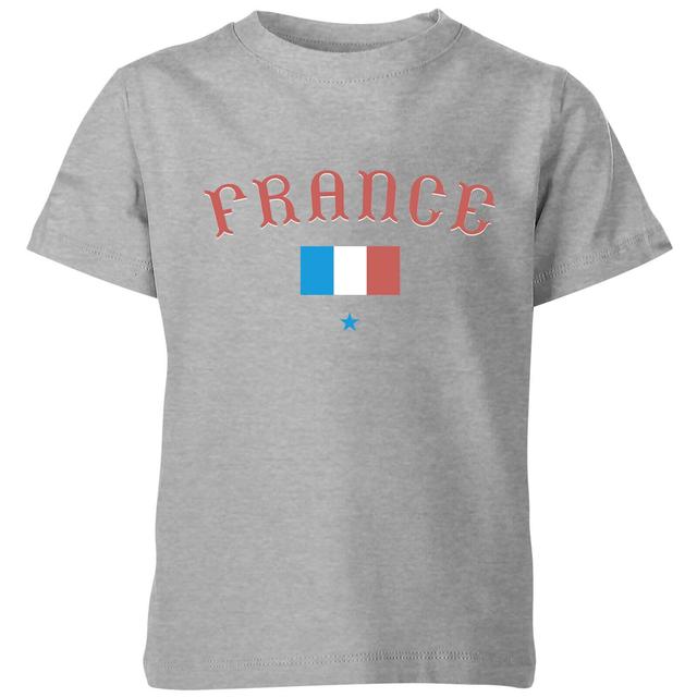 France Kinder T-Shirt - Grau - 7-8 Jahre - Grau on Productcaster.