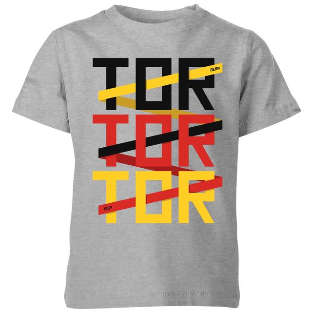 Fussball Weltmeisterschaft TOR TOR TOR Kinder T-Shirt - Grau - 5-6 Jahre - Grau on Productcaster.