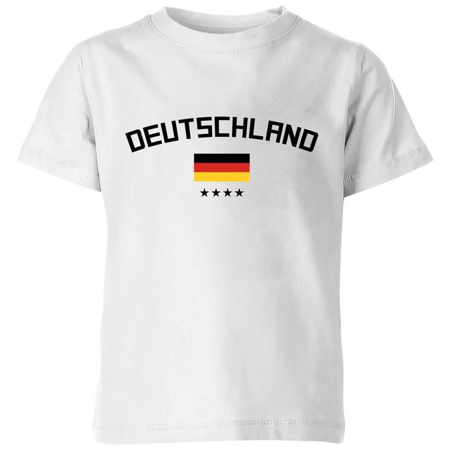 Deutschland Kids' T-Shirt - White - 7-8 Years - White on Productcaster.