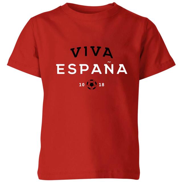 Viva Espana Kids' T-Shirt - Red - 5-6 Years - Red on Productcaster.