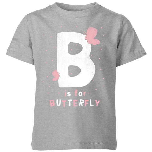 My Little Rascal B Is For Butterfly Kids' T-Shirt - Grey - 5-6 Years - Grey on Productcaster.