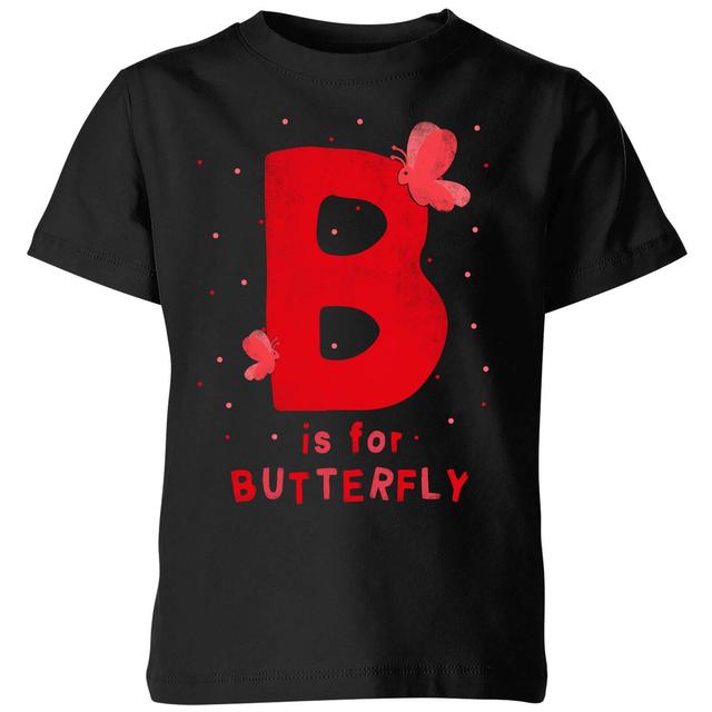 My Little Rascal B Is For Butterfly Kids' T-Shirt - Black - 9-10 Jahre - Schwarz on Productcaster.