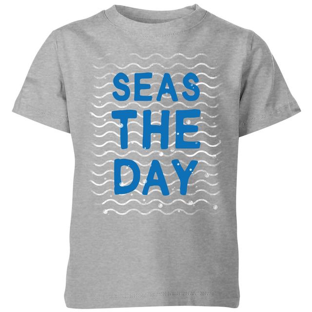 My Little Rascal Seas The Day Kids' T-Shirt - Grey - 7-8 Jahre - Grau on Productcaster.