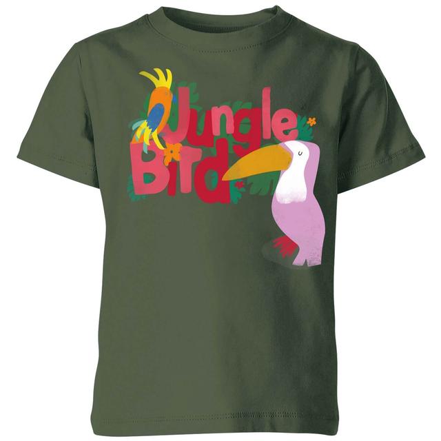 My Little Rascal Jungle Bird Kids' T-Shirt - Forest Green - 7-8 Years - Forest Green on Productcaster.