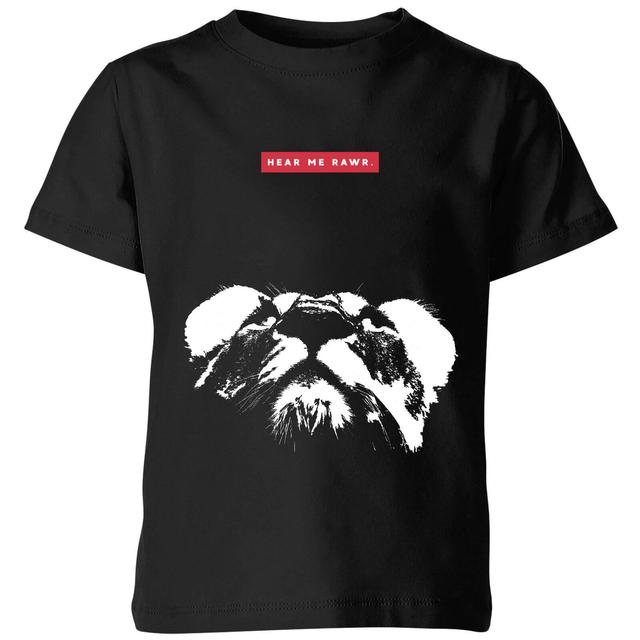 My Little Rascal Hear Me Rawr. Kids' T-Shirt - Black - 3-4 Jahre - Schwarz on Productcaster.