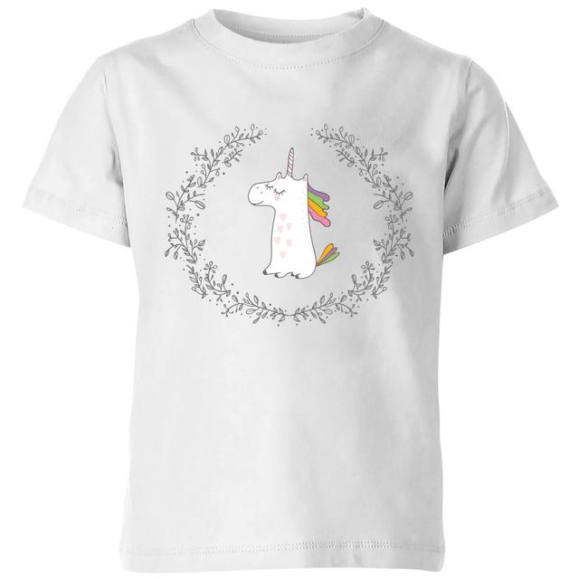 My Little Rascal Unicorn Crest Kids' T-Shirt - White - 9-10 Years - White on Productcaster.