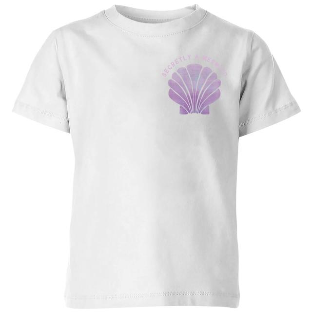 My Little Rascal Secretly A Mermaid Kids' T-Shirt - White - 5-6 Jahre - Weiß on Productcaster.