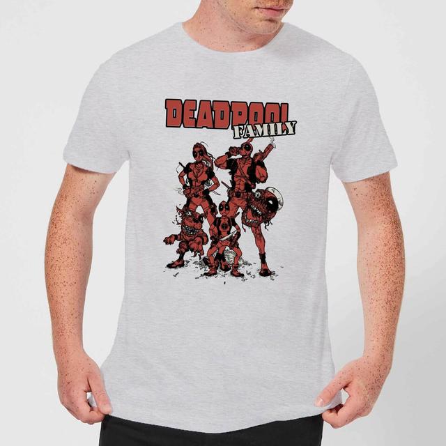 Marvel Deadpool Family Group Herren T-Shirt - Grau - L - Grau on Productcaster.