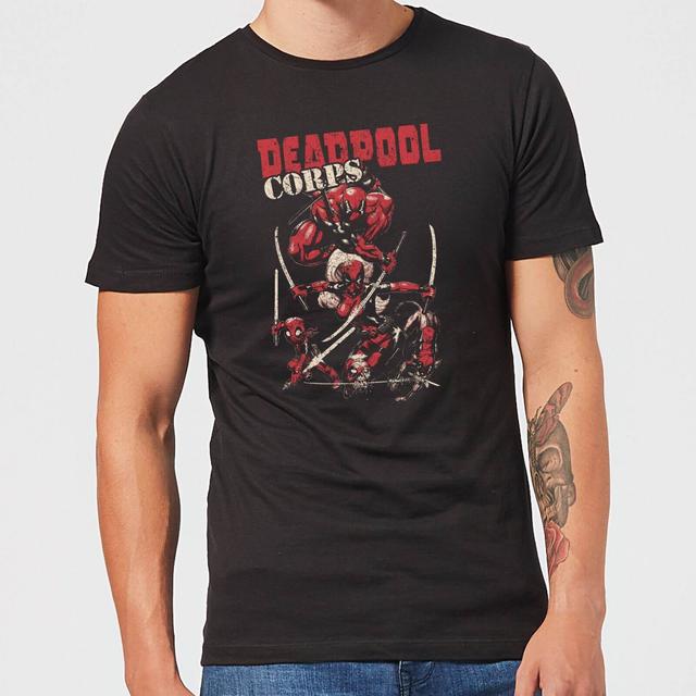 Marvel Deadpool Family Corps Camiseta de Hombre - Negra - L on Productcaster.