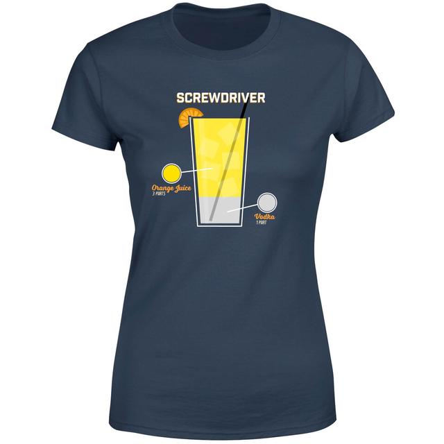 Infographic Screwdriver Women's T-Shirt - Navy - S - Marineblau on Productcaster.