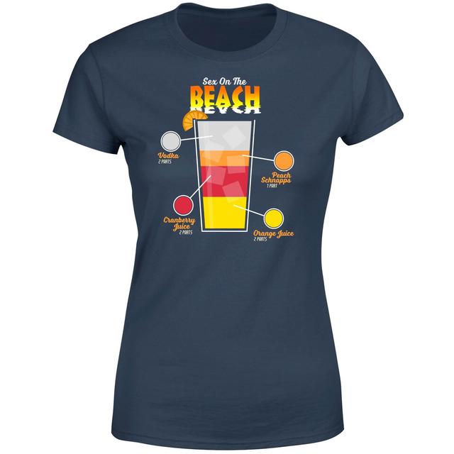 Infographic Sex On The Beach Women's T-Shirt - Navy - XXL - Marineblau on Productcaster.