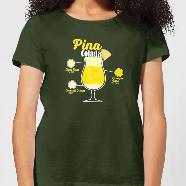 Infographic Pinacolada Women's T-Shirt - Forest Green - XL - Forest Green on Productcaster.