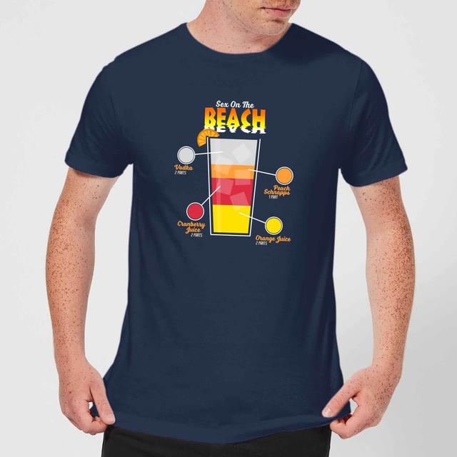 Infographic Sex On The Beach Men's T-Shirt - Navy - XXL - Marineblau on Productcaster.