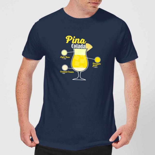 Infographic Pinacolada Men's T-Shirt - Navy - XXL - Marineblau on Productcaster.