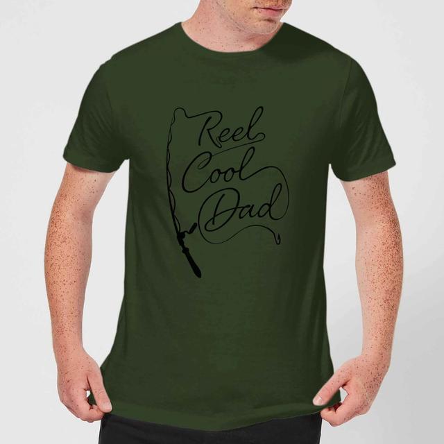 Reel Cool Dad Men's T-Shirt - Forest Green - S - Forest Green on Productcaster.