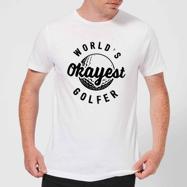 World's Okayest Golfer Men's T-Shirt - White - L - Weiß on Productcaster.