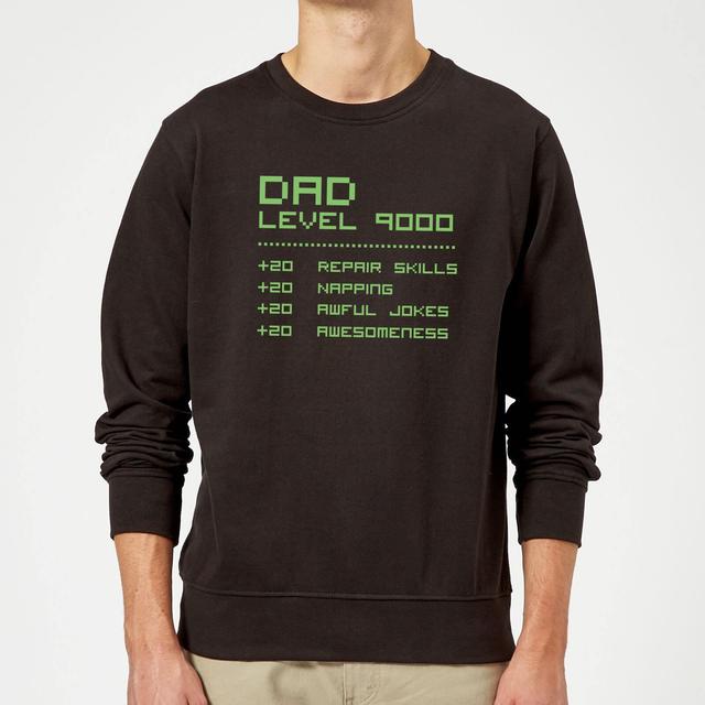 Dad Level Up Sweatshirt - Black - L - Black on Productcaster.