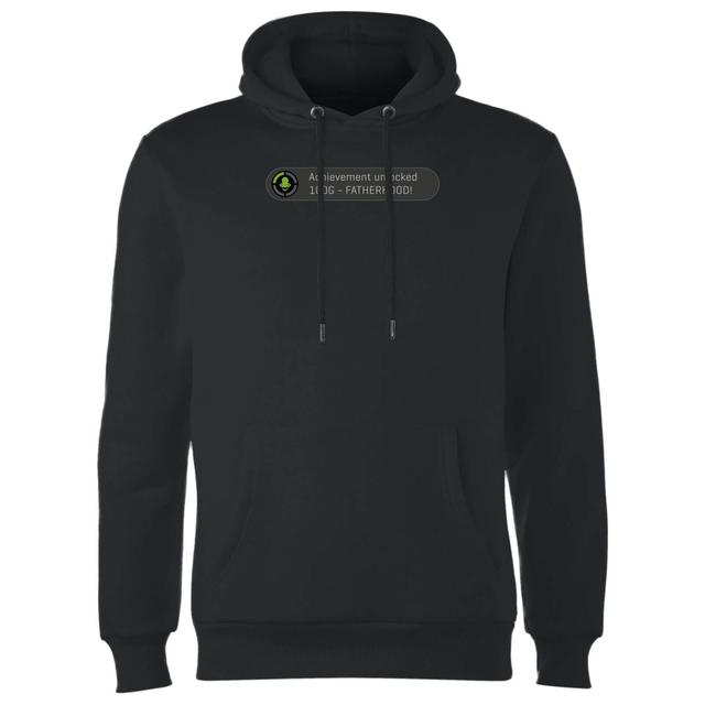 Achievement Unlocked -Fatherhood Hoodie - Black - S - Schwarz on Productcaster.