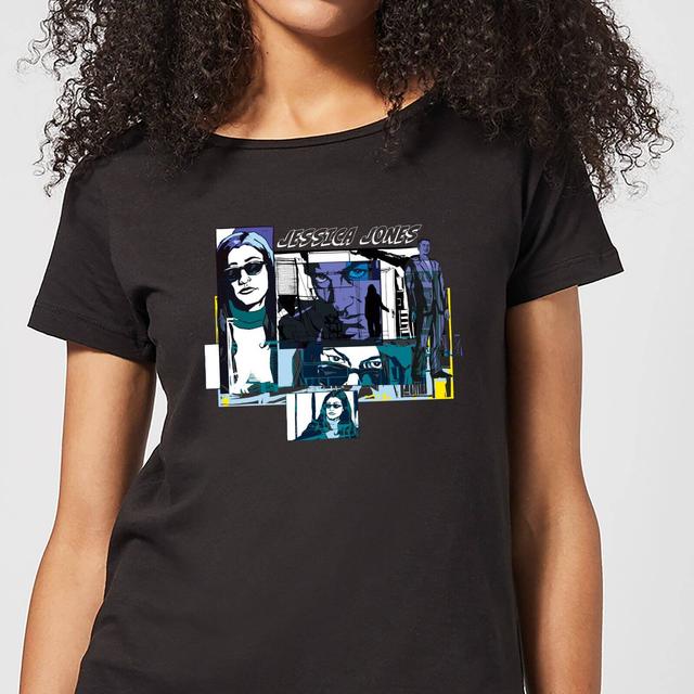 Marvel Knights Jessica Jones Comic Panels Camiseta de Hombre - Negra - M on Productcaster.