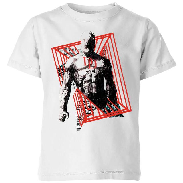 Marvel Knights Daredevil Cage Kids' T-Shirt - White - 3-4 Jahre - Weiß on Productcaster.