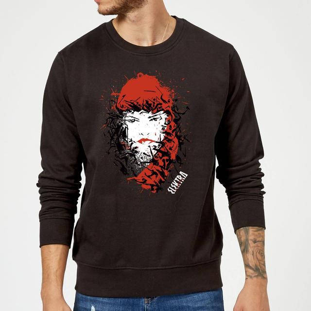 Marvel Knights Elektra Face Of Death Sweatshirt - Black - M - Black on Productcaster.