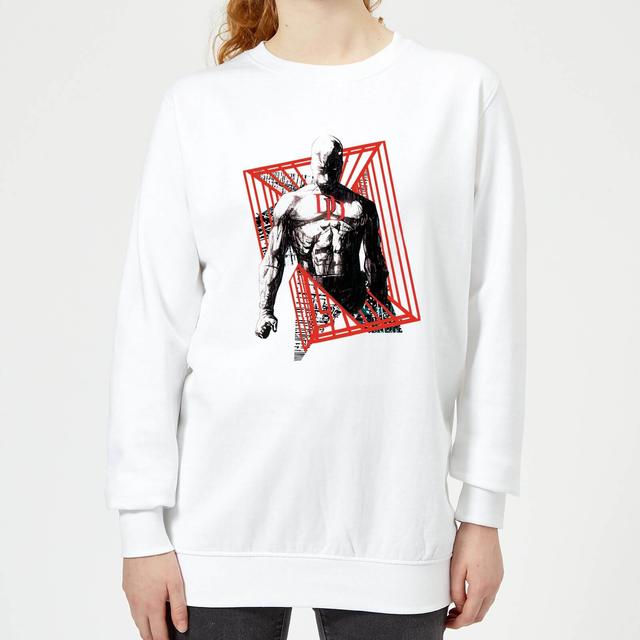 Marvel Knights Daredevil Cage Women's Sweatshirt - White - M - Weiß on Productcaster.