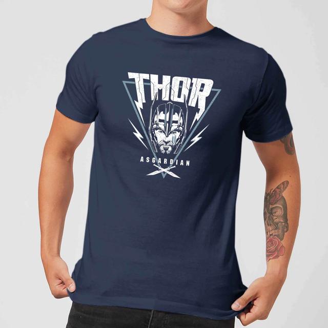 Camiseta Marvel Thor Ragnarok Asgardian Triángulo - Hombre - Azul marino - L on Productcaster.