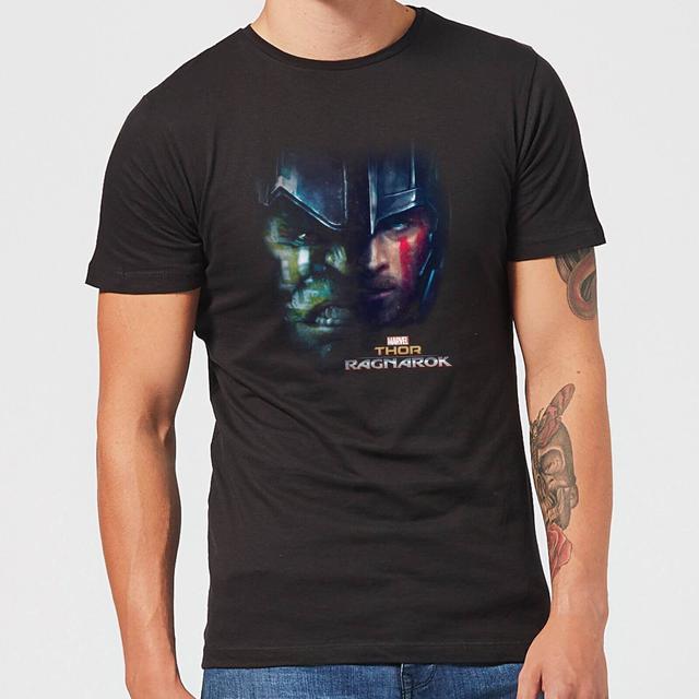 Marvel Thor Ragnarok Hulk Split Face Männer T-Shirt – Schwarz - M on Productcaster.