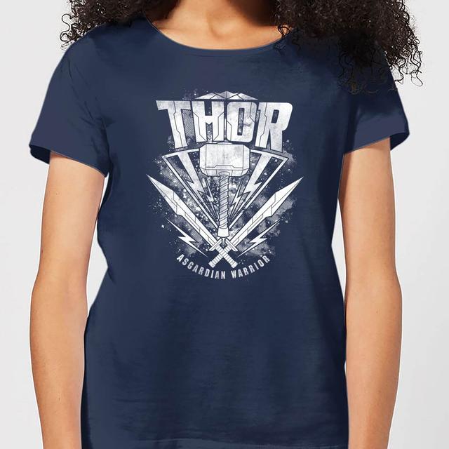 Marvel Thor Ragnarok Thor Hammer Logo Women's T-Shirt - Navy - XXL on Productcaster.