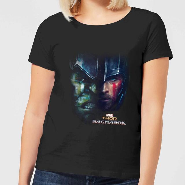 Marvel Thor Ragnarok Hulk Split Face Camiseta de Hombre - Negra - 3XL - Negro on Productcaster.