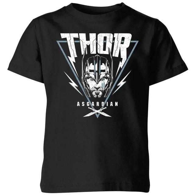 Marvel Thor Ragnarok Asgardian Triangle Kids' T-Shirt - Black - 7-8 Years - Black on Productcaster.