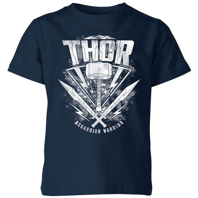 Camiseta Marvel Thor Ragnarok Martillo de Thor - Niño - Azul marino - 7-8 años on Productcaster.