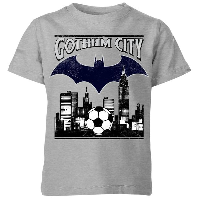 DC Comics Batman Fußball Gotham City Kinder T-Shirt - Grau - 3-4 Jahre on Productcaster.