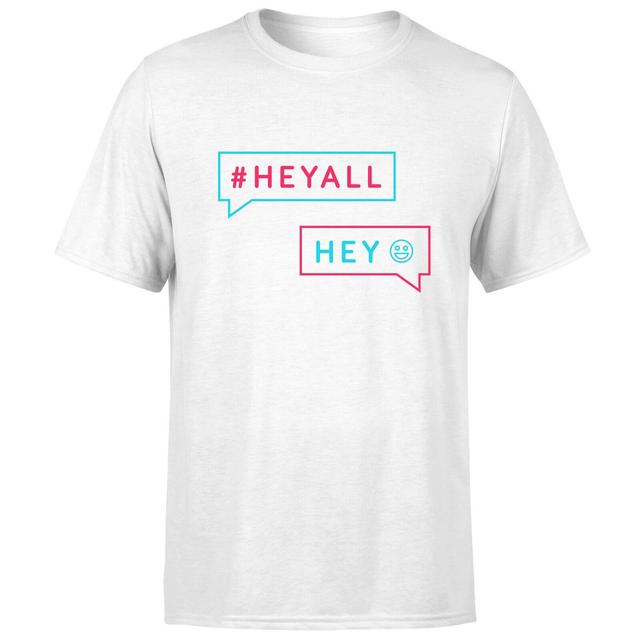 Hey All, Hey! Men's T-Shirt - White - XL - Weiß on Productcaster.