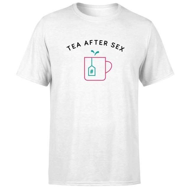 Tea After Sex Men's T-Shirt - White - L - Weiß on Productcaster.