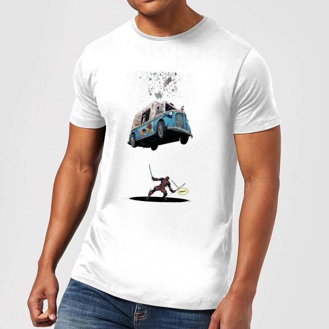 Marvel Deadpool Ice Cream T-shirt - Wit - M on Productcaster.