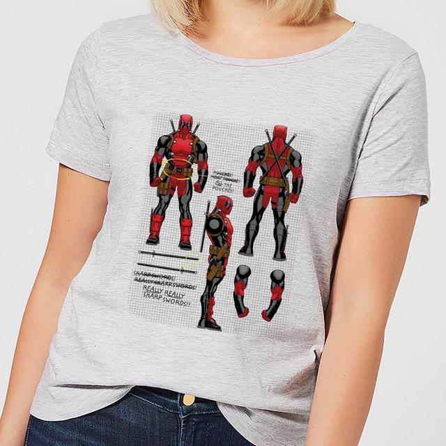 Camiseta Deadpool Action Figure Plans para mujer - Gris - 4XL - Gris on Productcaster.