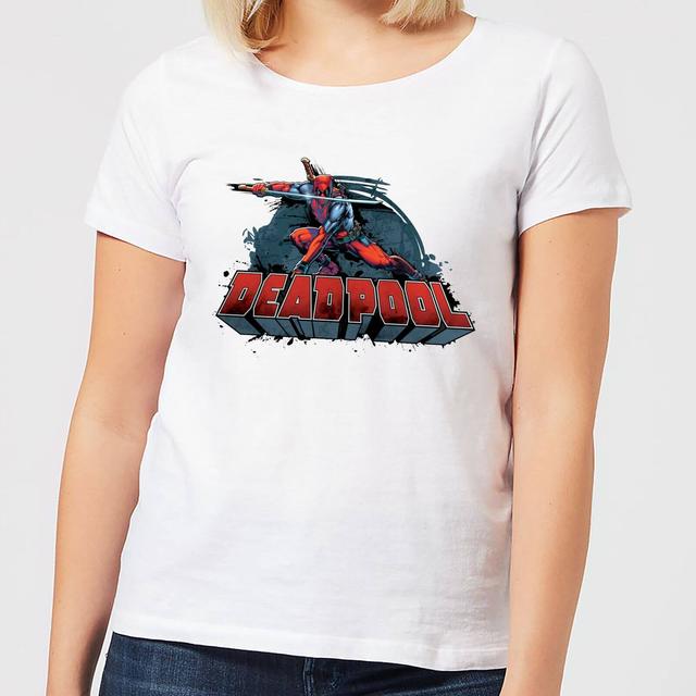 T-Shirt Marvel Deadpool Sword Logo - Bianco - Donna - XXL - Bianco on Productcaster.