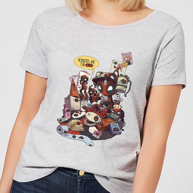 Camiseta Deadpool Merchandise Royalties para mujer de Marvel - Gris - L - Gris on Productcaster.