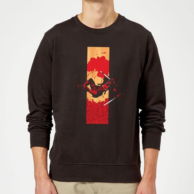 Marvel Deadpool Blood Strip Sweatshirt - Black - S on Productcaster.