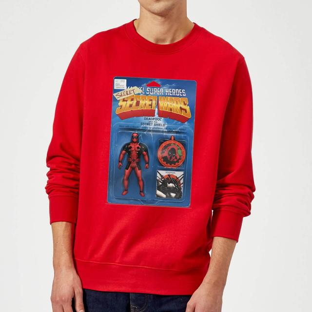 Marvel Deadpool Secret Wars Action Figure Sweatshirt - Red - XXL - Röd on Productcaster.