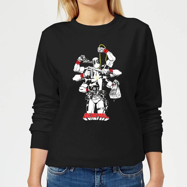 Sudadera Marvel Deadpool Multitarea - Mujer - Negro - M on Productcaster.