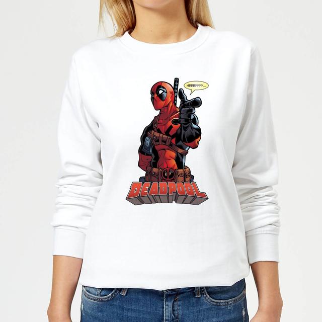 Sudadera Deadpool Hey You para mujer de Marvel - Blanco - M - Blanco on Productcaster.